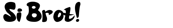 Si Brot! font preview